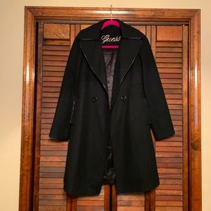 Guess Women’s Black Peacoat.